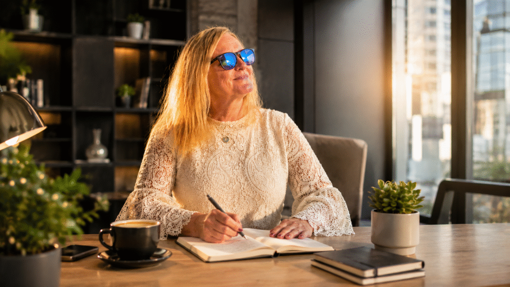Helen Louise Adams reflecting on limiting money beliefs, journaling and developing greater financial awareness and clarity.